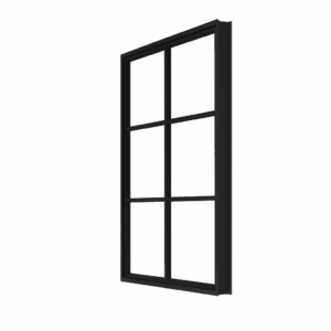 Mosaic Fixed Black Aluminum Window